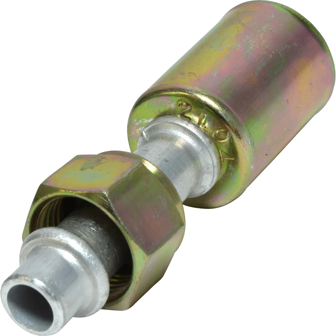 Accesorio de bloqueo de talón con junta tórica hembra recta de aluminio 8FOR 8BL STR n.° 8