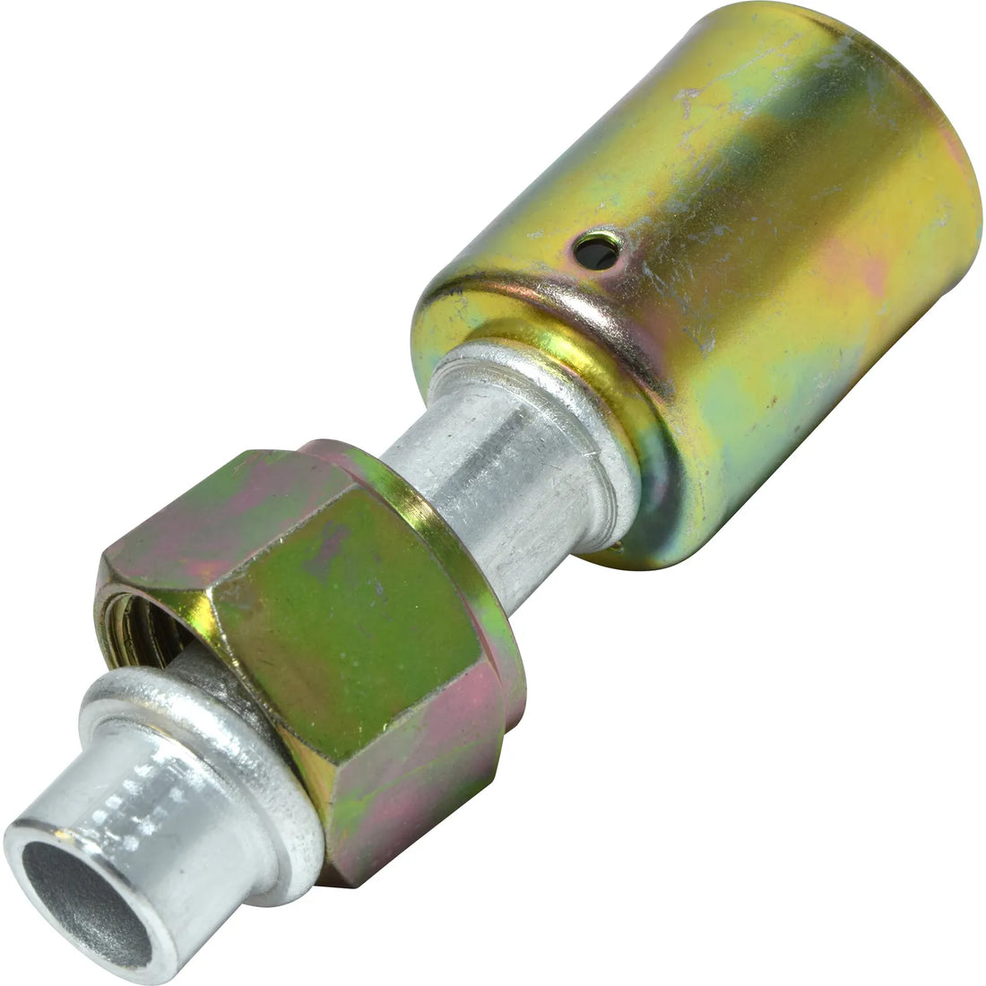 Accesorio de bloqueo de talón con junta tórica hembra recta de aluminio 10FOR 10BL STR n.° 10