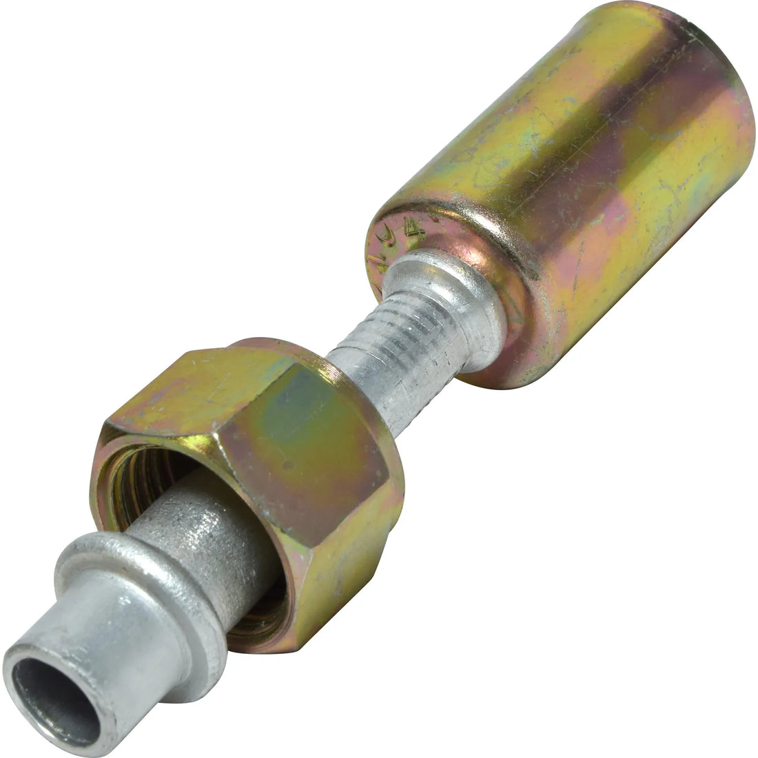 Accesorio de bloqueo de talón con junta tórica hembra recta de aluminio 8FOR 6BL STR #8 a 6