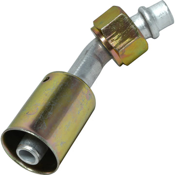 Accesorio de bloqueo de talón con junta tórica macho de aluminio de 45º 8FOR 8BL 45 n.º 8