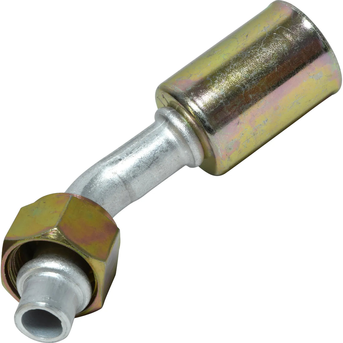 Accesorio de bloqueo de talón con junta tórica macho de aluminio de 45º 8FOR 8BL 45 n.º 8