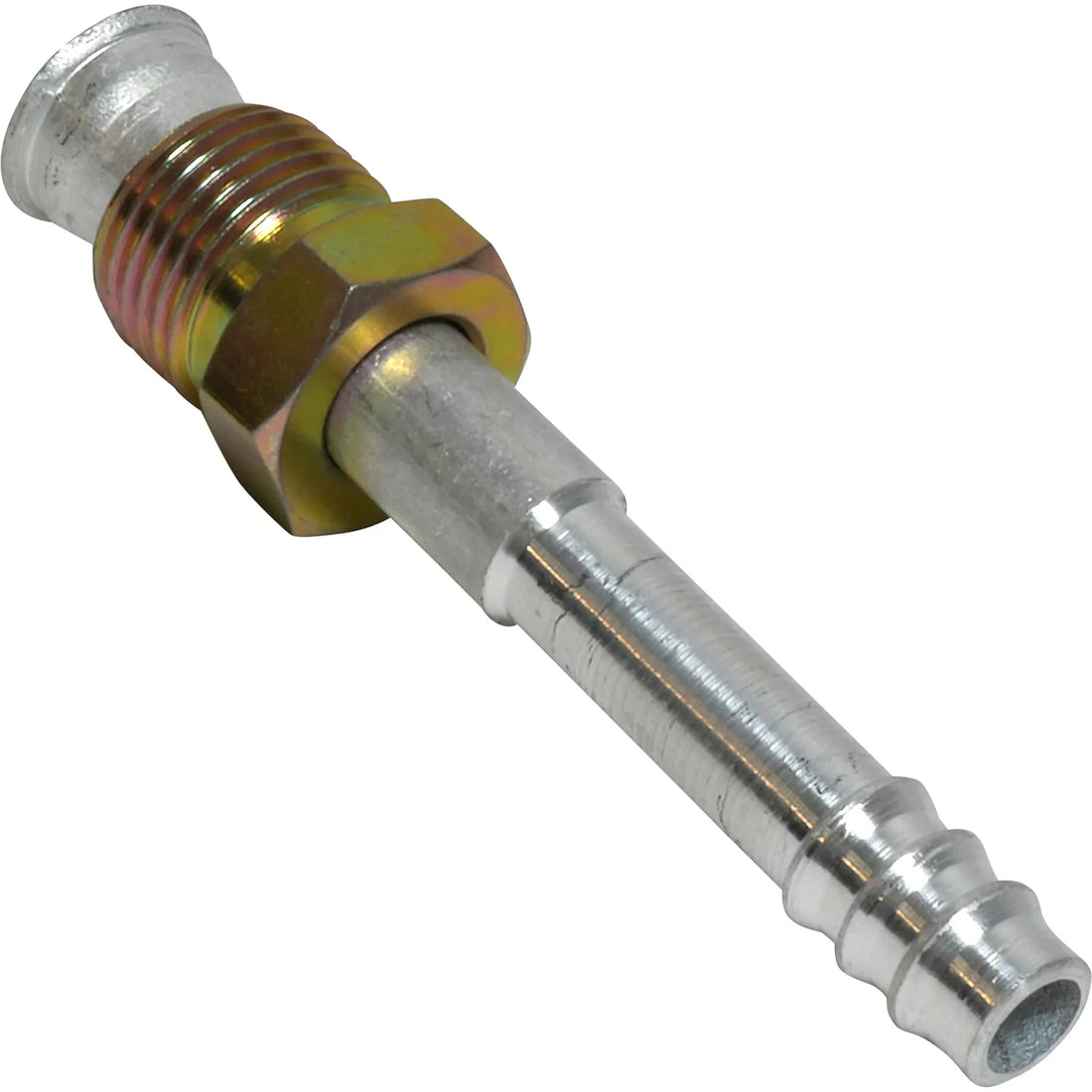 Accesorio de inserción de aluminio con junta tórica macho recta 6MIO 6BB STR n.° 6