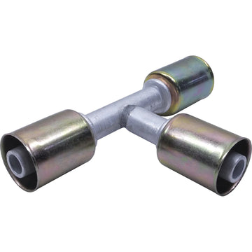 Accesorio de empalme de talón con forma de T de aluminio n.° 10