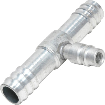 Empalmador de púas rectas de aluminio con puerto de servicio n.º 12