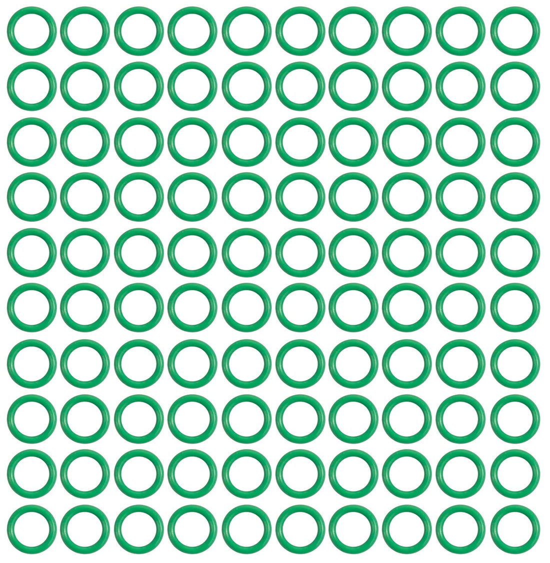 MT0237-100 #6 100 PER GREEN HNBR O-RING - #6 (3/8in) STANDARD
