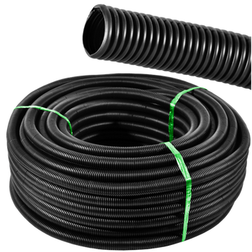 TUBO CONVOLUTO PARTIDO ALAMBRE (1/4« 3/8» 1/2« 3/4» 1»  POR CARTÓN DE 100 PIES)