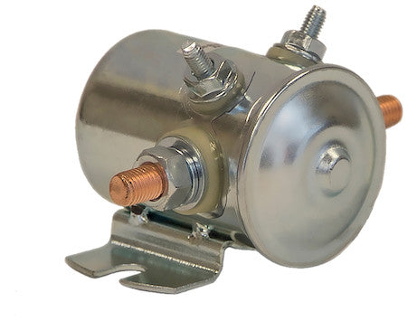 1306515 Insulated 12 Volt Steel Case Solenoid - Continuous Duty