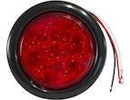 5624110 - 4 Inch Red Round Stop/Turn/Tail Light With 10 LEDs Kit (PL-3 Connection, Includes Grommet and Plug)