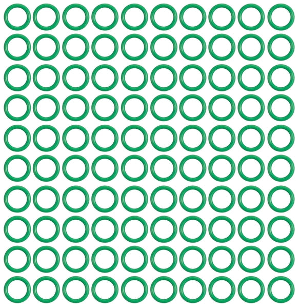 MT0237-100 #6 100 PER GREEN HNBR O-RING - #6 (3/8in) STANDARD