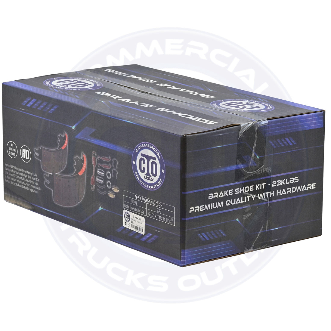 CTO-4709ES2 BRAKE SHOES KIT 23K (NO CORE NEEDED)