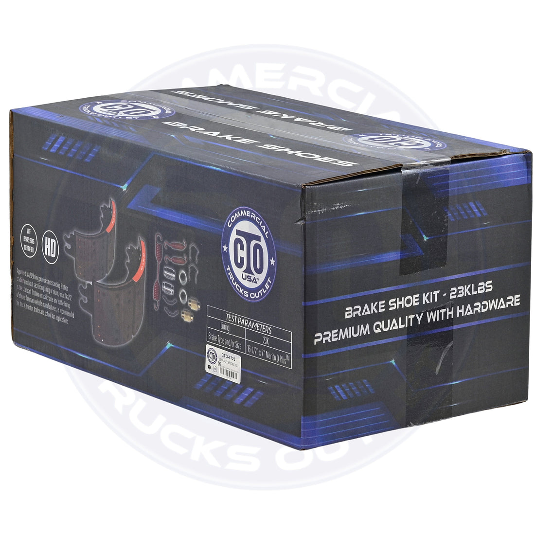 CTO-4726 BRAKE SHOES KIT 23K (NO CORE NEEDED)