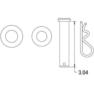 TGL3410HDW - HARDWARE KIT FOR TAILGATE LATCH