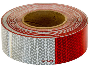 CT151RW - SOLD BY FEET DOT CONSPICUITY TAPE WITH 11-INCH RED AND 7-INCH SILVER LENGTHS - 3-YEAR RATING