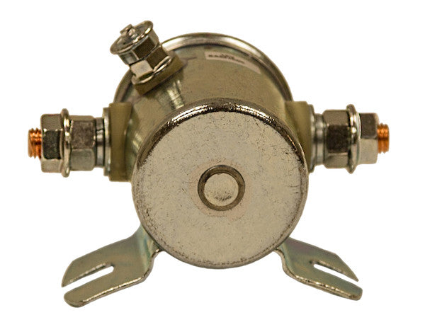 B98596 - CONTINUOUS DUTY 12 VOLT STEEL CASE INSULATED SOLENOID +12V TO ACTIVE