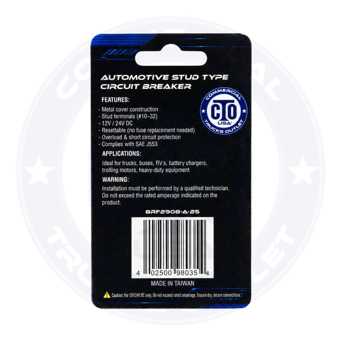 BRF2908-A-25 AUTOMOTIVE / STUD TYPE CIRCUIT BREAKER