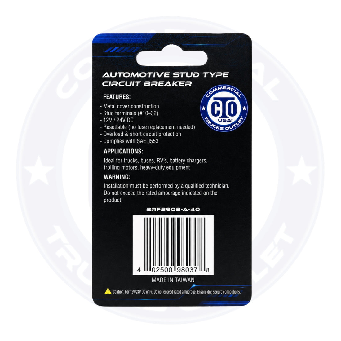 BRF2908-A-40 AUTOMOTIVE / STUD TYPE CIRCUIT BREAKER
