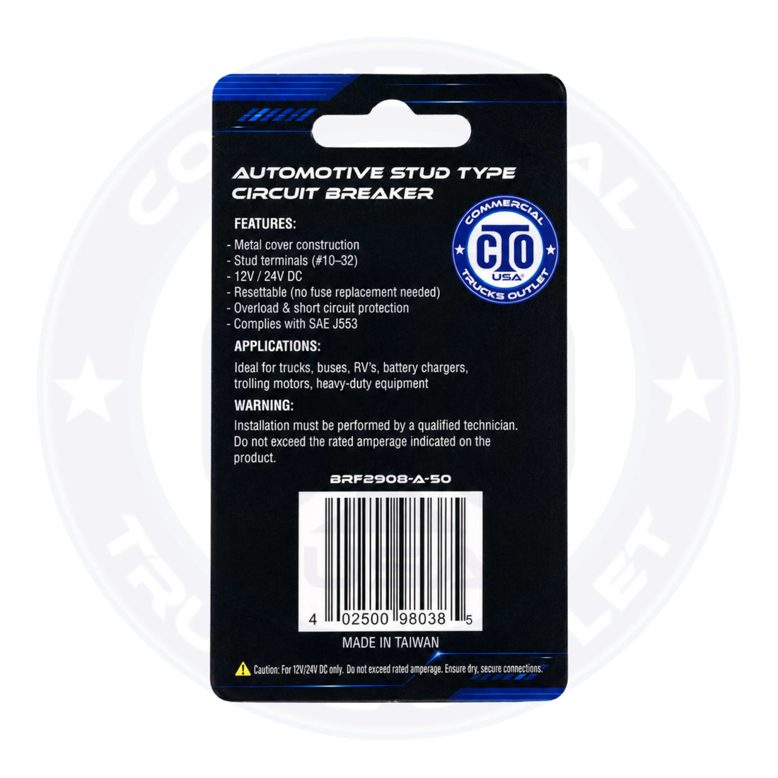 BRF2908-A-50 AUTOMOTIVE / STUD TYPE CIRCUIT BREAKER