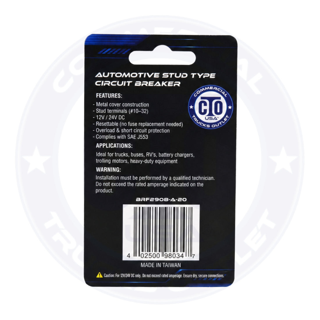 BRF2908-A-20 AUTOMOTIVE / STUD TYPE CIRCUIT BREAKER