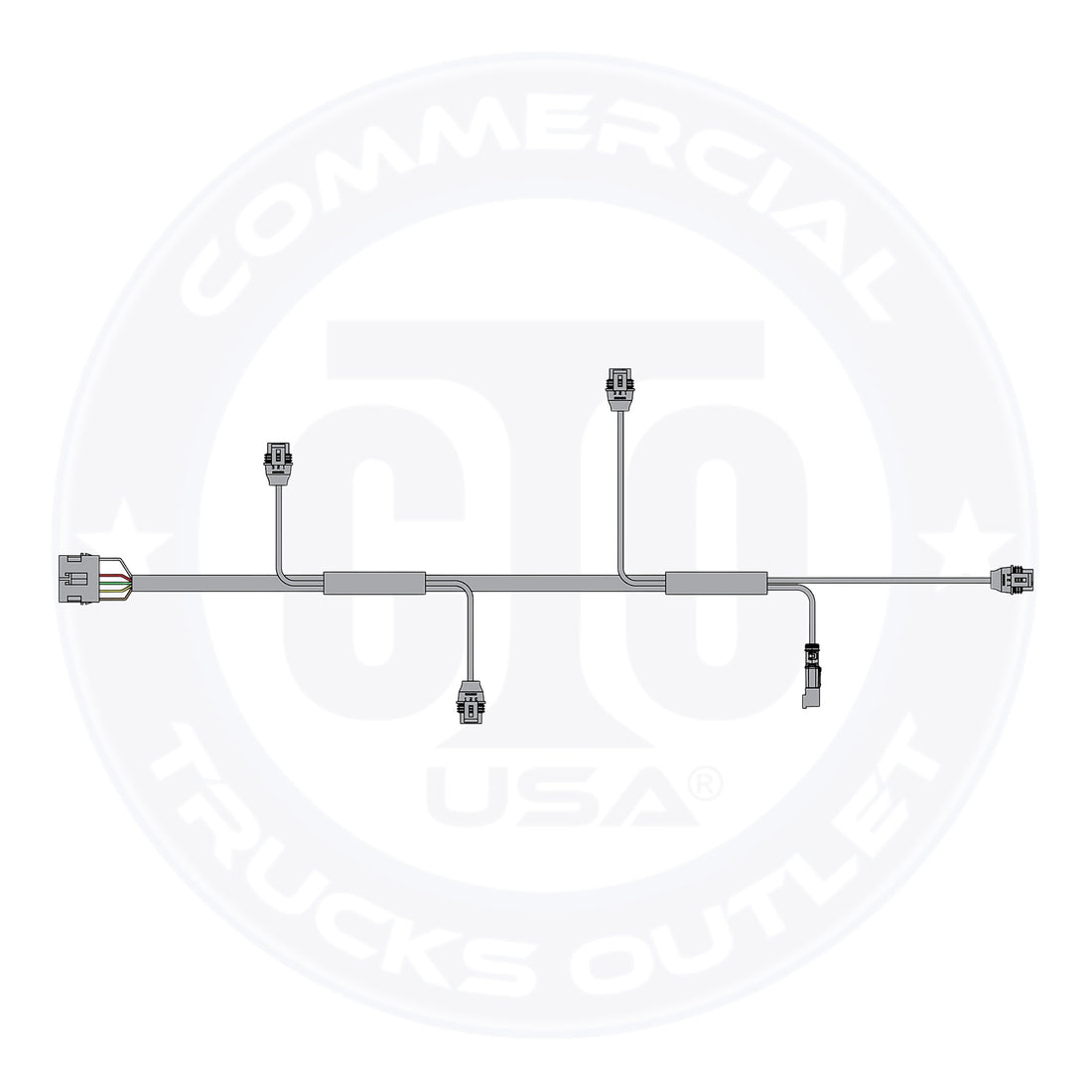 MS21-5815-00 REAR TAIL HARNESS FOR STOP / TURN / TAIL / BACK-UP / LICENSE LIGHTS