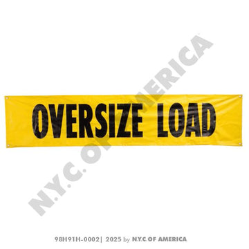 98H91H-0002 BANNER 84IN X 18IN OVERSIZE LOAD