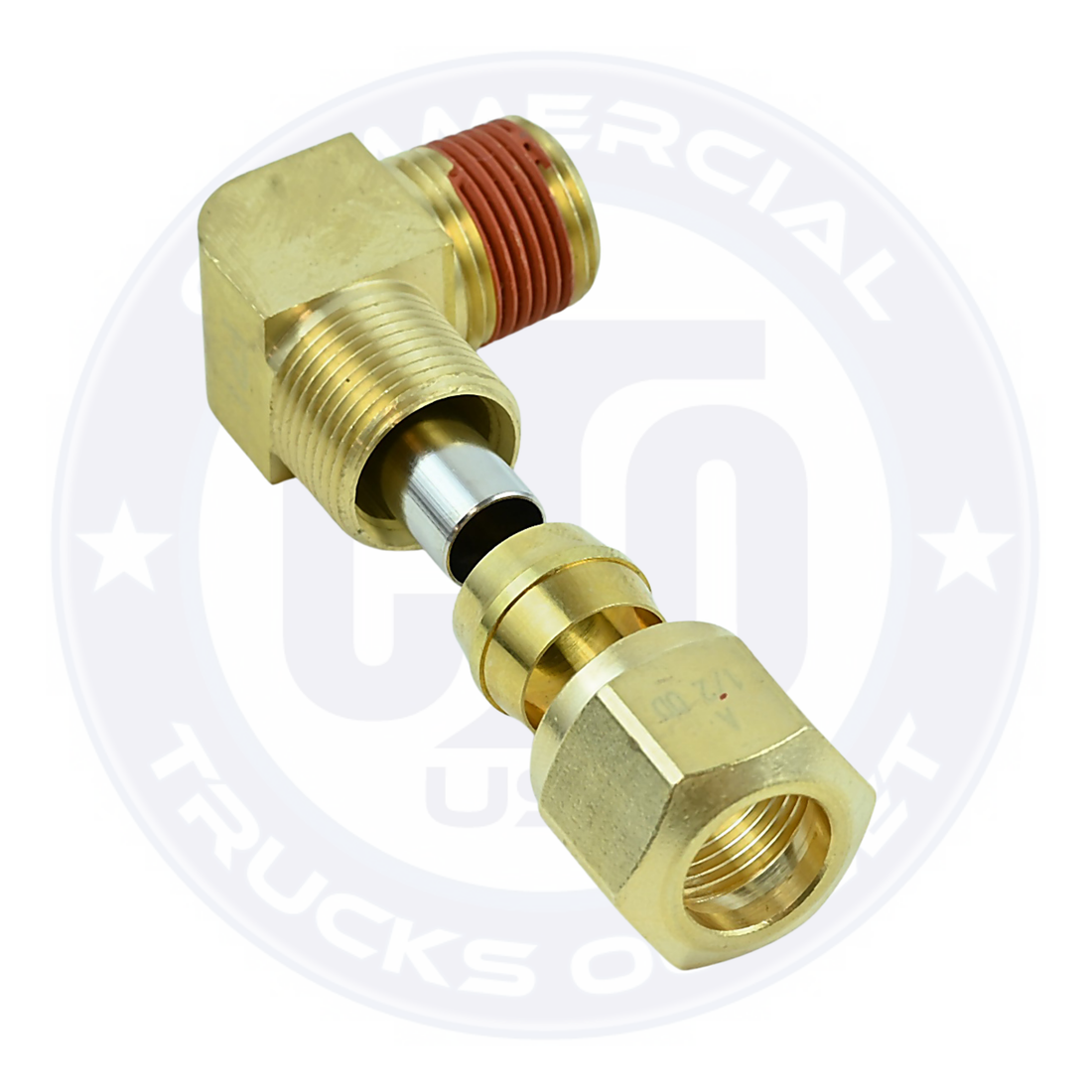 N69-8-6 AIR BRAKE 90° MALE ELBOW 1/2 X 3/8