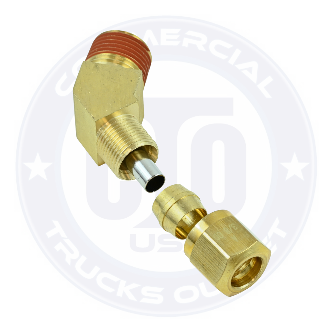 N79-6-6 AIR BRAKE 45° MALE ELBOW 3/8 X 3/8