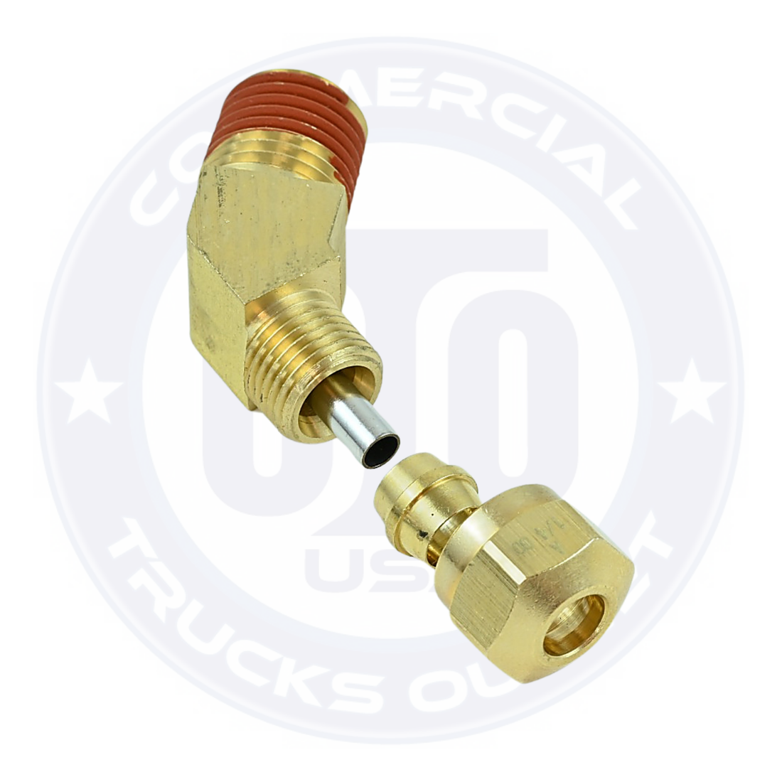 N79-4-4 AIR BRAKE 45° MALE ELBOW 1/4 X 1/4