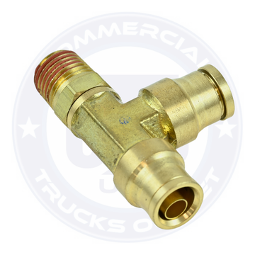 NP71SW-6-4 PUSH-ON MALE SWIVEL RUN TEE 3/8 X 1/4