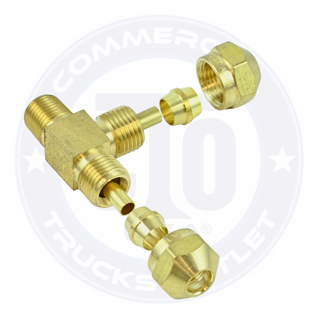 N71-4-2 AIR BRAKE MALE RUN TEE 1/4 X 1/8