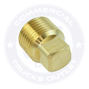 BP109-6 SQUARE BRASS PLUG 3/8 ( AIR BRAKE FITTINGS )