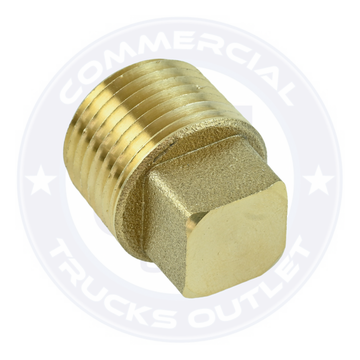 BP109-8 SQUARE BRASS PLUG 1/2 ( AIR BRAKE FITTINGS )