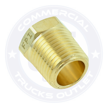 BP110-8-6 BRASS REDUCER BUSHING 1/2 X 3/8 ( AIR BRAKE FITTINGS )