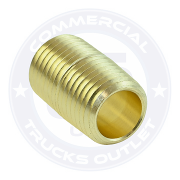BP112-4 BRASS CLOSE NIPPLE 1/4 ( AIR BRAKE FITTINGS )