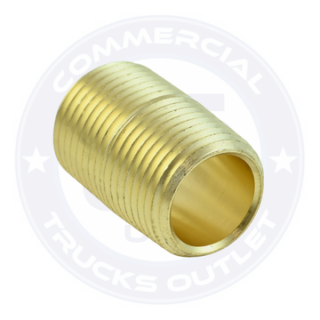 BP112-6 BRASS CLOSE NIPPLE 3/8 ( AIR BRAKE FITTINGS )