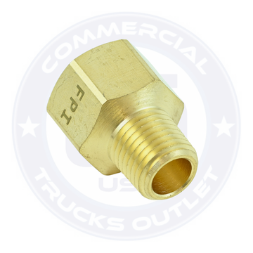 BP120-6-4 BRASS ADAPTER 3/8 X 1/4 ( AIR BRAKE FITTINGS )