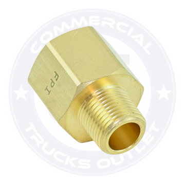 BP120-8-6 BRASS ADAPTER 1/2 X 3/8 ( AIR BRAKE FITTINGS )