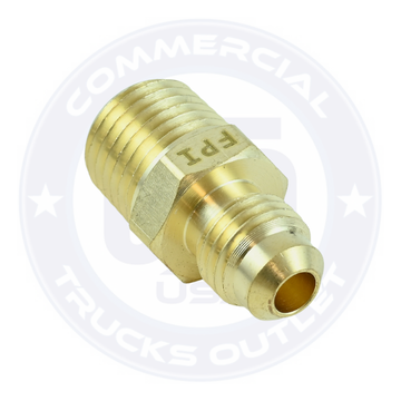 F48-4-4 FLARED MALE CONNECTOR 1/4 X 1/4 ( AIR BRAKE FITTINGS )