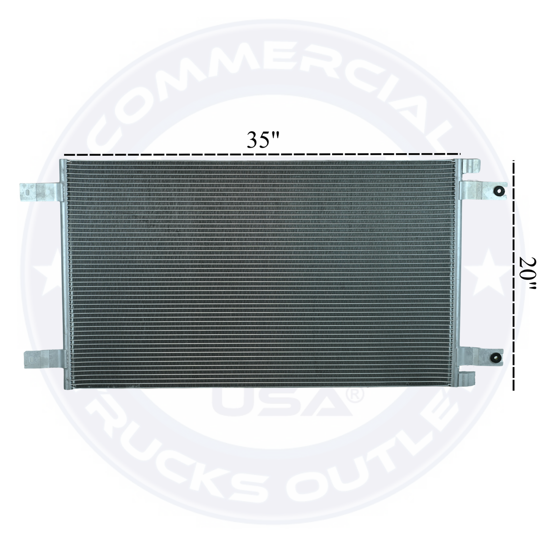 CN4142 A/C CONDENSER FOR KENWORTH/PETERBILT (METAL O-RING)