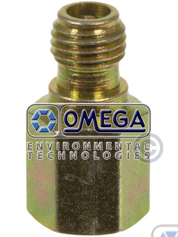 ADAPTER 1/4 FF TO 10MM MALE THREAD W/SHOULDER 35-50103