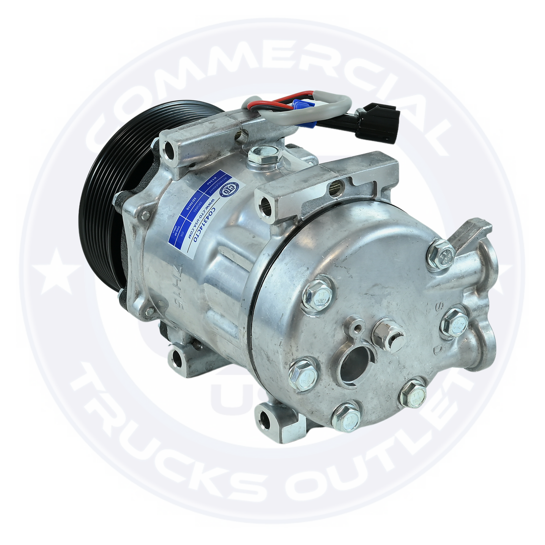 CO4314CTO A/C COMPRESSOR, SD7H15, 12V, 8-GROOVE, 119 MM PULLEY