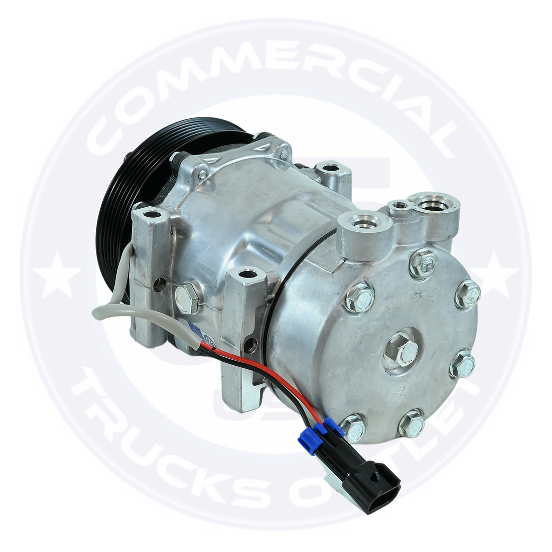 CO4040CTO A/C COMPRESSOR, SD7H15, 12V, 8-GROOVE, 125 MM PULLEY