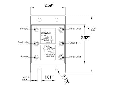 FORWARD AND REVERSE RELAY MODULE 5541100
