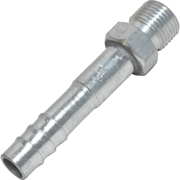 FT 1801C 6MIO-8BB ALUMINUM STRAIGHT MALE INSERT O-RING BARB FITTING