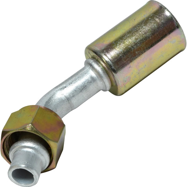 Accesorio de bloqueo de talón con junta tórica macho de aluminio de 45º 8FOR 8BL 45 n.º 8