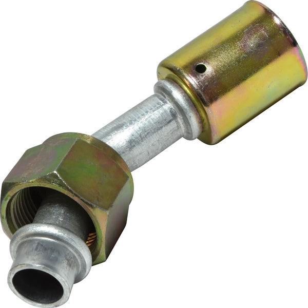 Accesorio de bloqueo de talón con junta tórica macho de aluminio de 45º 12FOR 12BL 45 n.º 12