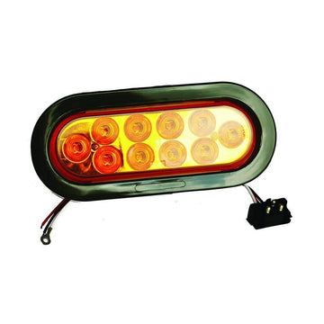 F235190 6" OVL AMBR LIGHT 10LED