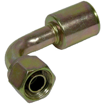 Accesorio de acero con junta tórica hembra de 90º para talón 10 PARA 12SB 90 STL N.° 10 A 12