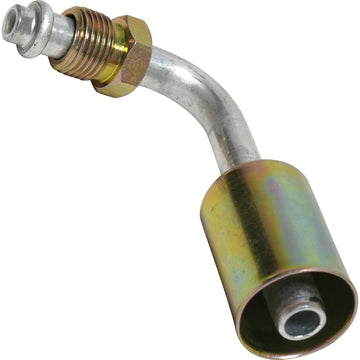 Accesorio de aluminio con junta tórica macho de 90º, con bloqueo de talón, 6MOR 8BL 90, n.° 6 a 8
