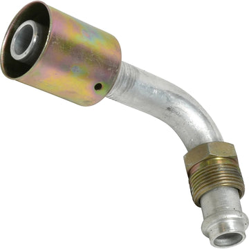 Accesorio de aluminio con junta tórica macho de 90º, con bloqueo de talón, 10MOR-12BL, n.° 90, n.° 10 a 12