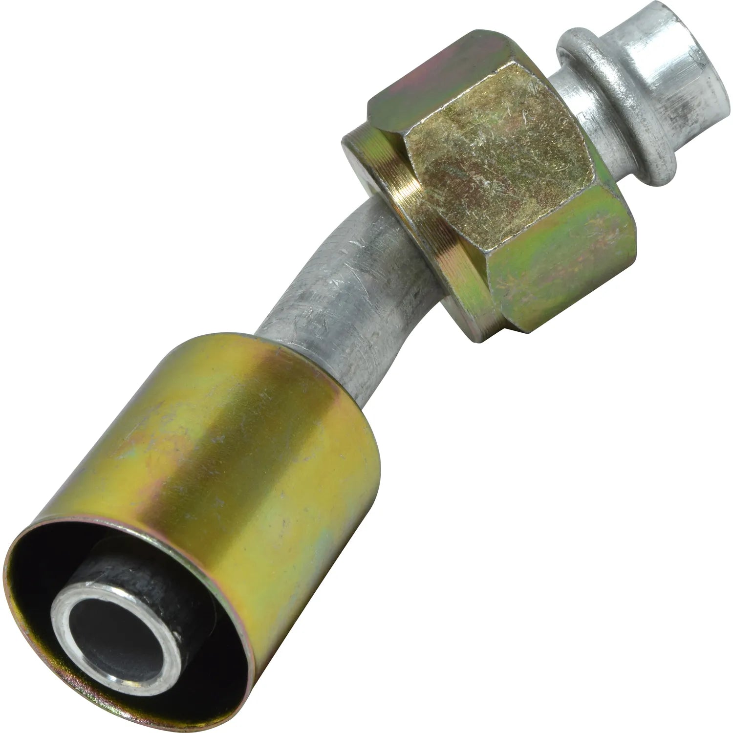 Accesorio de bloqueo de talón con junta tórica macho de aluminio de 45º 12FOR 12BL 45 n.º 12